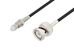 PE3C3409 - FME Jack to BNC Male Cable Using RG174 Coax