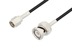 PE3C3442 - SMA Male to BNC Male Cable Using PE-C100-LSZH Coax