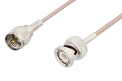 PE3C3443 - Mini UHF Male to BNC Male Cable Using RG316 Coax