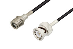 PE3C3445 - QMA Male to BNC Male Cable Using RG174 Coax