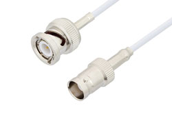 PE3C3453LF - BNC Male to BNC Female Cable Using RG188 Coax , LF Solder