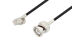 PE3C3480 - SMA Male Right Angle to BNC Male Cable Using LMR-100 Coax