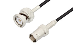 PE3C3486 - BNC Male to BNC Female Cable Using PE-C100-LSZH Coax