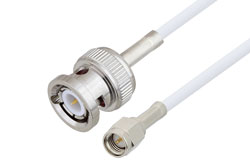 PE3C3510LF - SMA Male to BNC Male Cable Using RG188-DS Coax , LF Solder