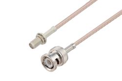 PE3C3529 - SMA Female Bulkhead to BNC Male Cable Using RG316-DS Coax