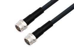 PE3C3565/HS - N Male to N Male Low Loss Cable Using LMR-400 Coax With Times Microwave Components with HeatShrink