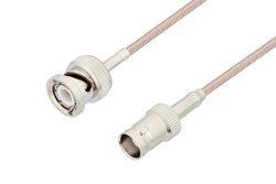 PE3C3741 - BNC Male to BNC Female Cable Using 75 Ohm RG179 Coax