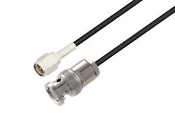 PE3C3742 - SMA Male to BNC Male Cable Using RG174 Coax
