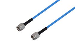 PE3C3893LF/HS - SMA Male to SMA Male Cable Using PE-P086 Coax with HeatShrink, LF Solder