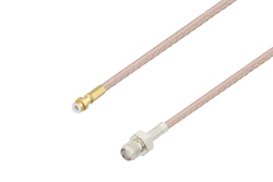 PE3C4029 - Snap-On MMBX Plug to SMA Female Cable Using RG316 Coax