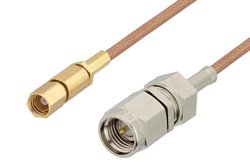 PE3C4391 - SMA Male to SSMC Plug Cable Using RG178 Coax
