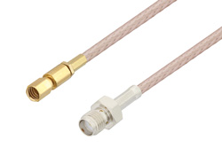 PE3C4409 - SMA Female to SSMC Plug Cable Using RG316 Coax