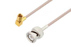 PE3C4414 - BNC Male to SSMC Plug Right Angle Cable Using RG316 Coax