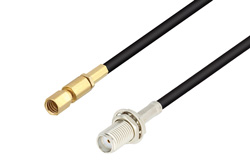 PE3C4428 - SMA Female Bulkhead to SSMC Plug Low Loss Cable Using LMR-100 Coax
