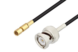 PE3C4430 - BNC Male to SSMC Plug Low Loss Cable Using LMR-100 Coax
