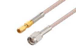 PE3C4437 - SMA Male to SSMC Plug Cable Using RG316-DS Coax