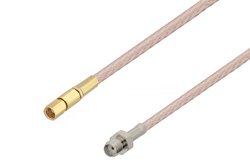 PE3C4439 - SMA Female to SSMC Plug Cable Using RG316-DS Coax