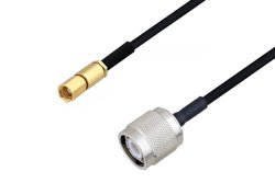 PE3C4453 - SSMC Plug to TNC Male Cable Using PE-SR405FLJ Coax