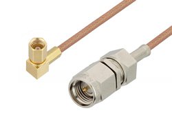 PE3C4463 - SMA Male to SSMC Plug Right Angle Cable Using RG178 Coax