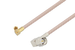 PE3C4472 - SMA Male Right Angle to SSMC Plug Right Angle Cable Using RG316-DS Coax