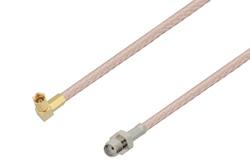 PE3C4473 - SMA Female to SSMC Plug Right Angle Cable Using RG316-DS Coax