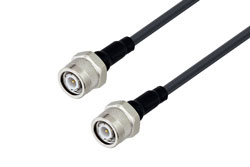 PE3C4598 - TNC Male to TNC Male Low Loss Cable Using LMR-200 Coax with Times Microwave Components
