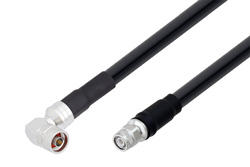 PE3C4750 - N Male Right Angle to TNC Male Cable Using LMR-600-DB Coax