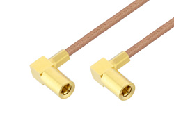 PE3C4801 - SSMB Plug Right Angle to SSMB Plug Right Angle Cable Using RG178 Coax