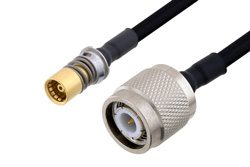 PE3C4917 - Snap-On BMA Jack to TNC Male Cable Using PE-SR402FLJ Coax