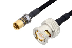 PE3C4920 - Snap-On BMA Jack to BNC Male Cable Using PE-SR402FLJ Coax