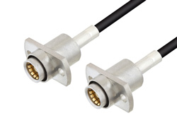 PE3C4922 - Slide-On BMA Jack 2 Hole Flange to Slide-On BMA Jack 2 Hole Flange Cable Using LMR-100 Coax