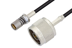 PE3C4930 - Snap-On BMA Jack to N Male Cable Using LMR-100 Coax
