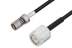 PE3C4932 - Snap-On BMA Jack to TNC Male Cable Using LMR-100 Coax