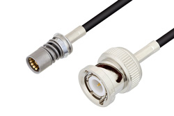 PE3C4934 - Snap-On BMA Jack to BNC Male Cable Using LMR-100 Coax