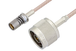 PE3C4944 - Snap-On BMA Jack to N Male Cable Using RG316 Coax