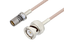 PE3C4948 - Snap-On BMA Jack to BNC Male Cable Using RG316 Coax