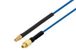 PE3C5083/HS - Mini SMP Female to MMCX Plug Cable Using PE-P047 Coax with HeatShrink
