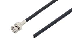 PE3C5622 - BNC Male to Straight Cut Lead Low Loss Cable Using LMR-195 Coax