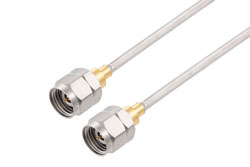 PE3C5640LF - 2.4mm Male to 2.4mm Male Cable Using PE-SR405AL Coax, LF Solder