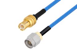 PE3C5701 - MCX Plug to SMA Male Cable Using PE-P086 Coax