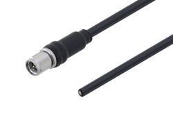 PE3C5831 - SMA Male to Straight Cut Lead Low Loss Cable Using LMR-195 Coax with Times Microwave Components