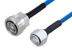 PE3C5853 - Plenum 4.3-10 Male to 7/16 DIN Female Low PIM Cable Using SPP-250-LLPL Coax , LF Solder