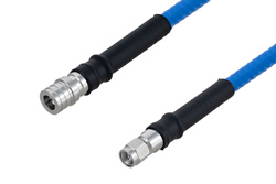 PE3C5870 - Plenum QMA Male to SMA Male Low PIM Cable Using SPP-250-LLPL Coax , LF Solder