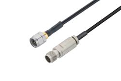PE3C5925 - 2.4mm Male to 2.4mm Female Cable Using PE-SR405FLJ Coax