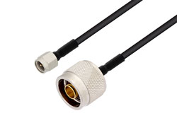 PE3C5988 - N Male to SMA Male Cable Using PE-SR402FLJ Coax