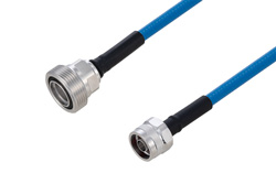 PE3C6224 - Plenum 7/16 DIN Female to N Male Low PIM Cable Using SPP-250-LLPL Coax Using Times Microwave Parts
