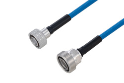 PE3C6232 - Plenum Snap-On 4.3-10 Male to 7/16 DIN Female Low PIM Cable Using SPP-250-LLPL Coax Using Times Microwave Parts