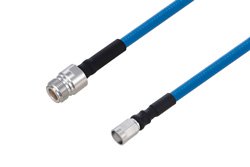 PE3C6254 - Plenum N Female to NEX10 Male Low PIM Cable Using SPP-250-LLPL Coax Using Times Microwave Parts
