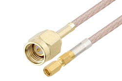 PE3C6306 - SSMC Plug to SMA Male Cable Using RG316 Coax