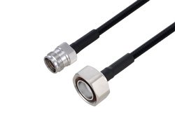PE3C6333 - Outdoor Rated 4.3-10 Female to 7/16 DIN Male Low PIM Cable Using SPO-250 Coax Using Times Microwave Parts